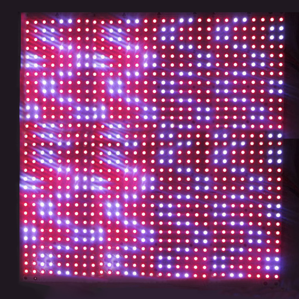 DC5V 0.98x0.98Ft WS2812B Full Color Digital Addressable Flexible LED Display Screen - Built in 900 Pixel Dot Matrix Display